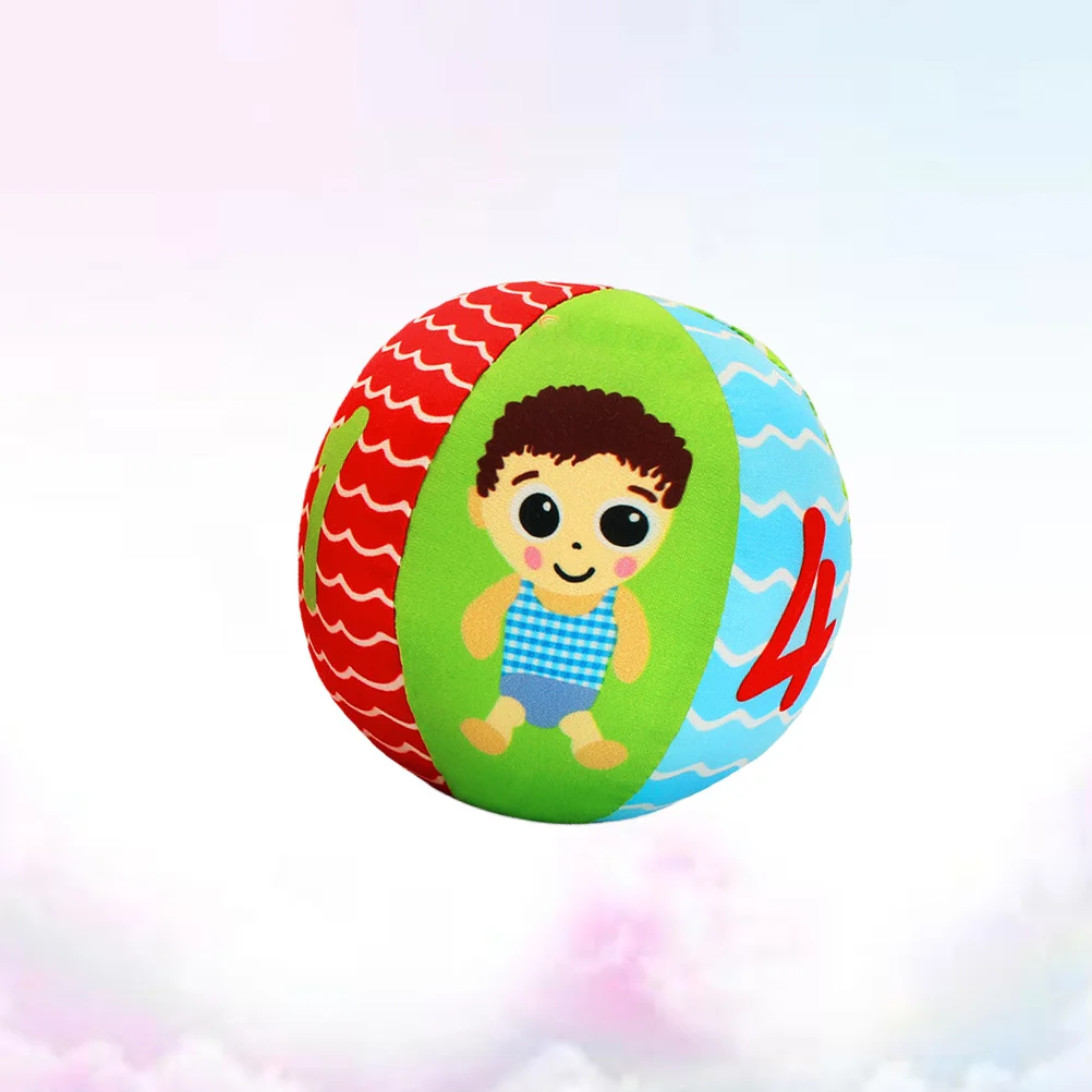 10X10Cm الطفل استيعاب الكرة الملونة اليد التنسيق العين التدريب للرضع التنمية الحسية التعلم المبكر اللعب أداة #6