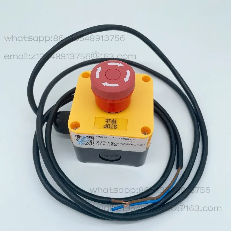 Original elevator with line emergency stop switch box/shaft with bottom box emergency stop switch/drawing number 13504622-A