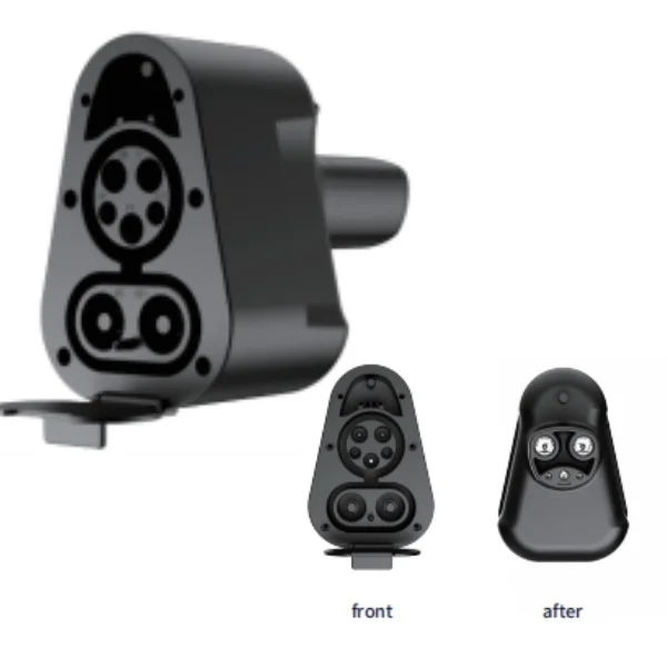 New Condition Fast AC Adapter CCS1 NACS Car EV Charger Socket Plug J1772 Type2 EV Connectors Short Style DC AC Compati
