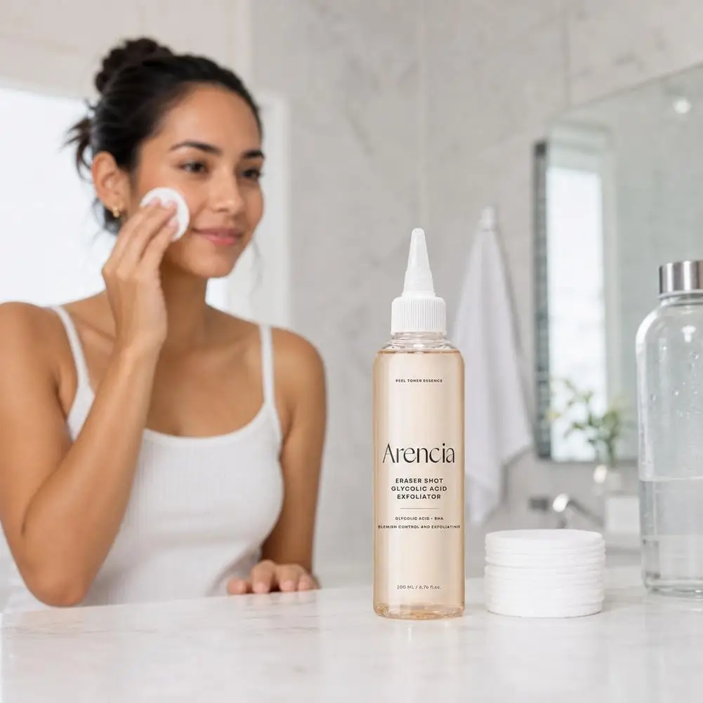 Arencia Eraser Shot Glycolic Acid Exfoliating Essence Deeply Penetrate Pores Reduce Persistent and Blackheads Balanced Hydrating