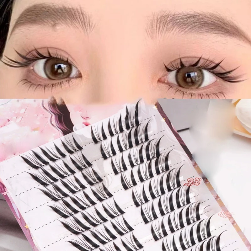 

5D лиса, пушистые накладные ресницы, натуральная имитация ресниц, кластеры ресниц «сделай сам», наращивание накладных ресниц для начинающих, салон