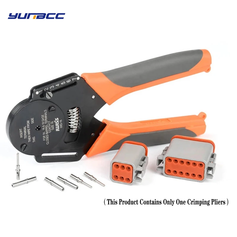 1 Pc IWD IWD-12 IWD-16 IWD-20 Crimper Piller Hand Tool for Deutsch Connector Deutsch DT DTM DTP Terminal W2 Pliers 18/16/14 AWG