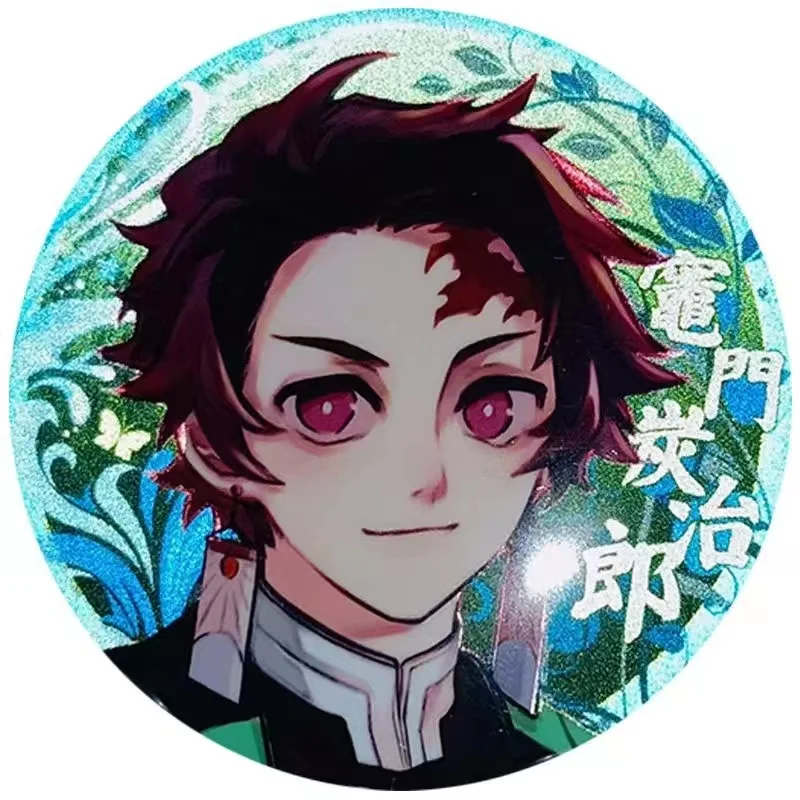 Demon Slayer Blade Badge Tanjiro Fukuoka Yoshito Unisex Firefly Symphony Reflective Anime Characters Wholesale