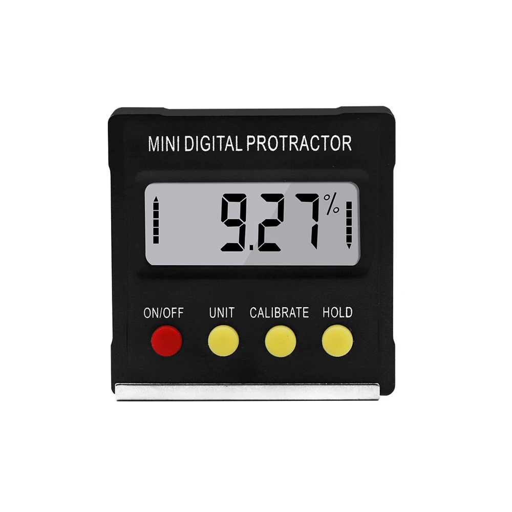 

360 Degree Mini LCD Digital Display Protractor Inclinometer Electronic Level Box Magnetic Base Measuring Tools 0.1° Resolution