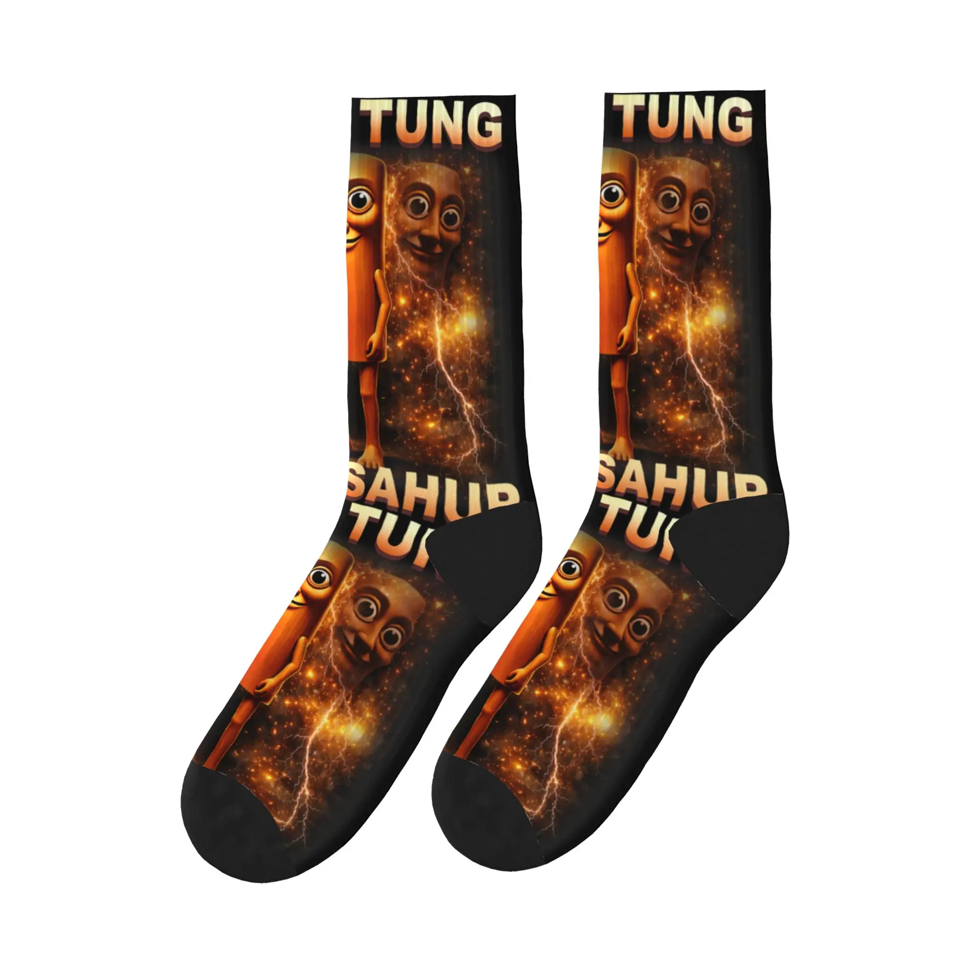 

Tung Tung Tung Sahur is Calling Funny Italian Brainrot Socks Winter Stockings Funny Soft Socks Graphic Skateboard Non Skid Socks
