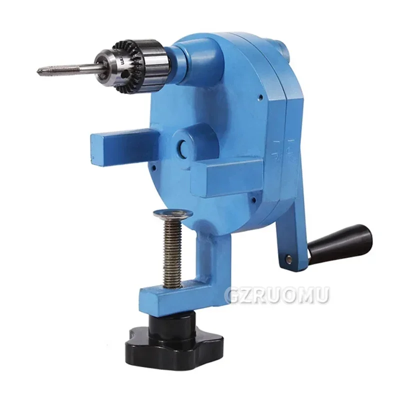 Manual Drilling Tapping Machine Portable High Precision Crank Tapper Small Size Hand Tools With 0.6MM-6MM Metal Tap Chuck