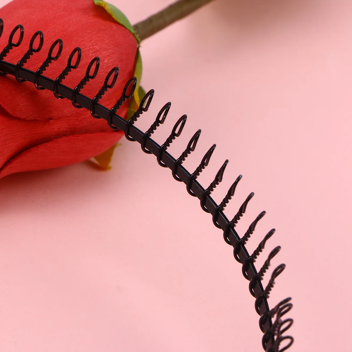 

Женская повязка на голову с широкой вставкой 80 и длинными зубцами, металлическая повязка для волос, черные легкие женские повязки на голову, инструменты для укладки волос, аксессуары