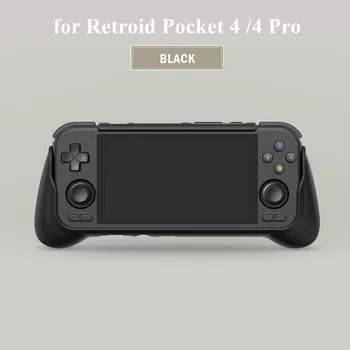 Poignée et sac transparents noirs pour Console de jeu portable Retroid Pocket 4/4 Pro, étui de transport pour Console de jeu vidéo rétro