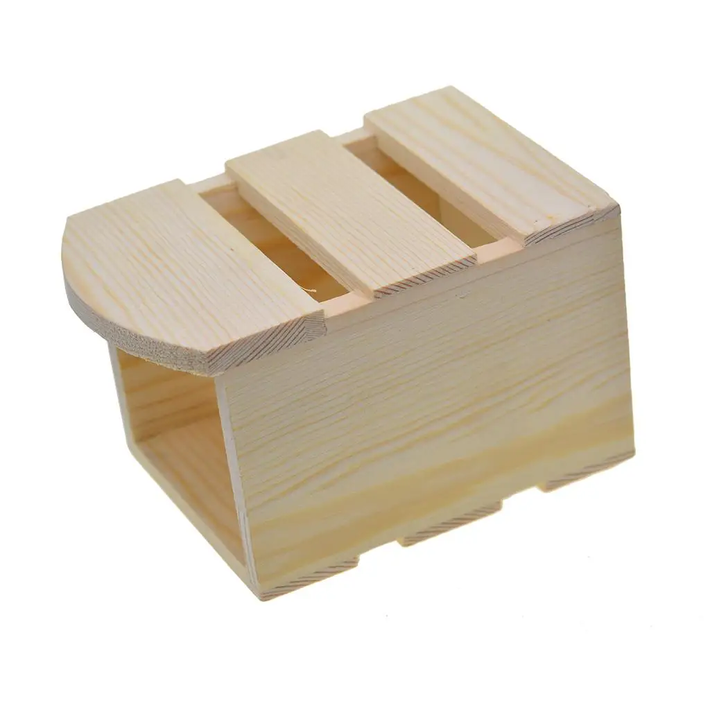 Natural Wood Pen Holder Plain Pine Pencil Organizer Large Capacity Desk Box for Office Supplies and Minimal Desk Setup