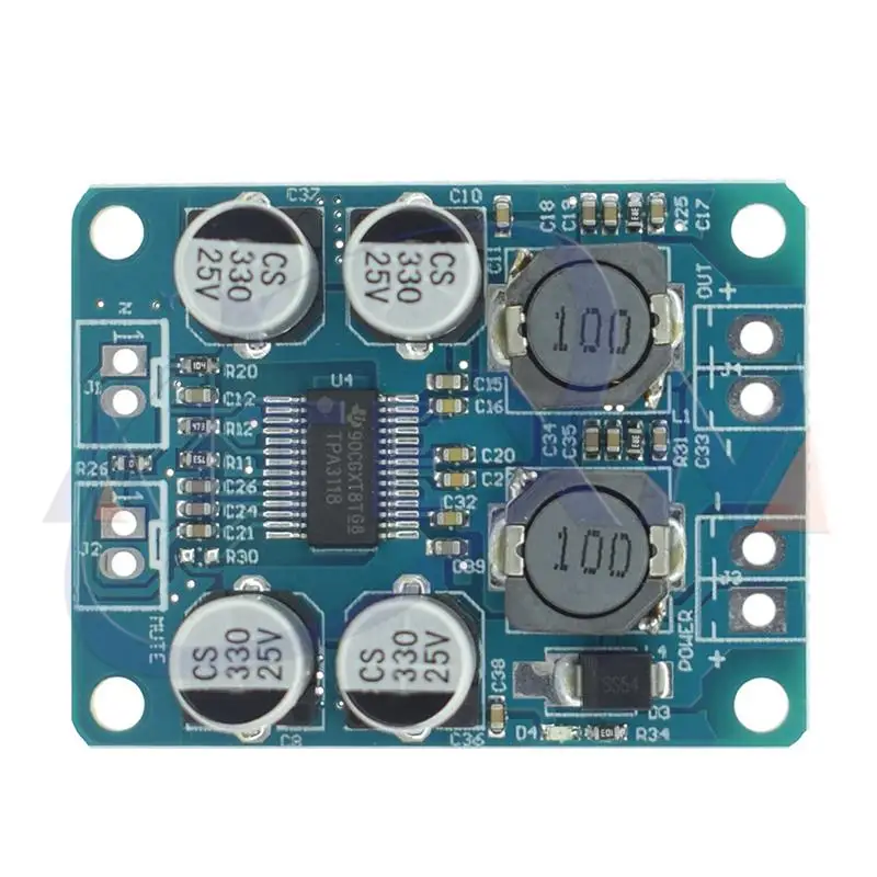 TPA3118 60W Digital Audio Power Amplifier Board 12V 24V PBTL Mono Power AMP Module Car High Out Low Power