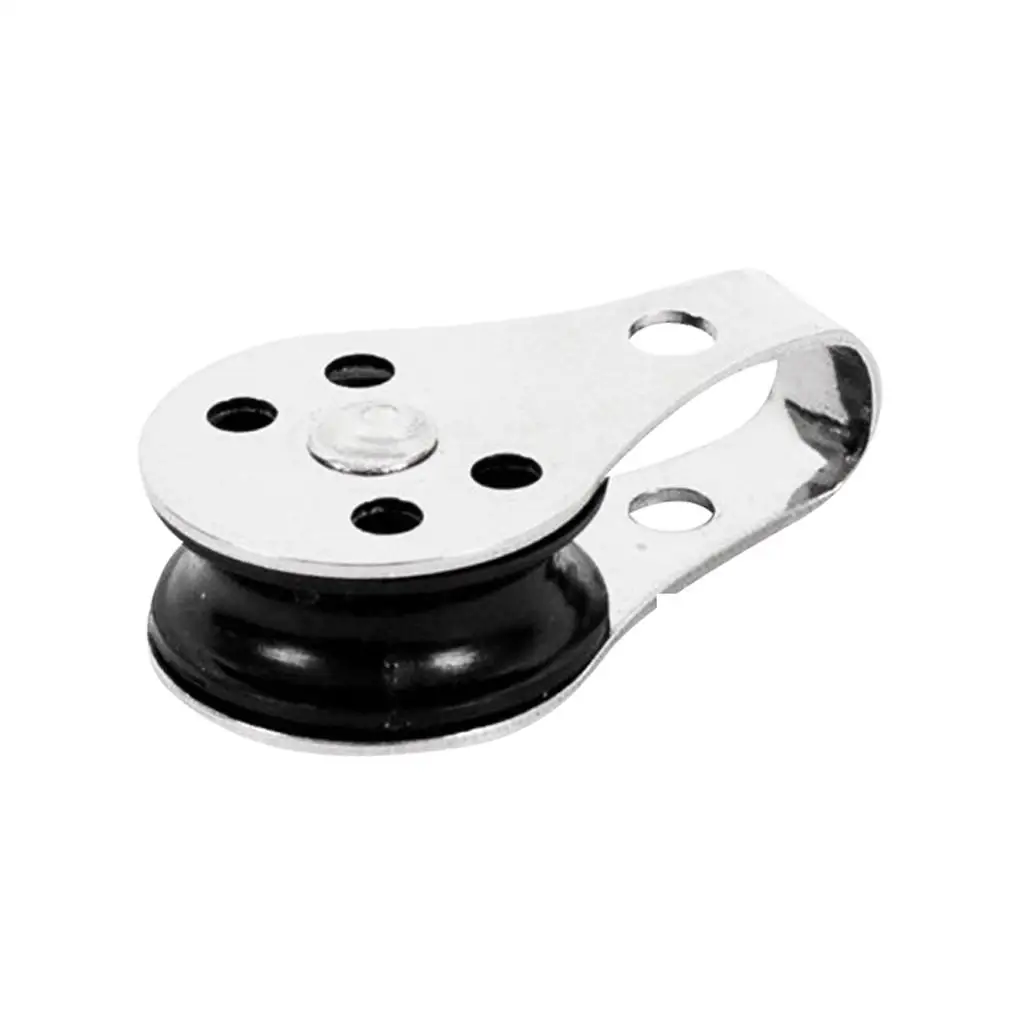 Boat Pulleys Marine Grade Stainless Steel Nylon Sheave Kayak Anchor Trolley System for Fishing Boat Accessories