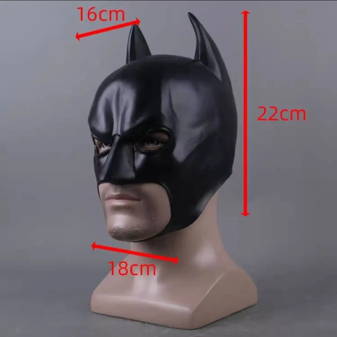 Hot Batman Head Mask Helmet Cosplay Face Mask Batman Halloween Cosplay Props, Non-Toxic And Odorless Version view 5