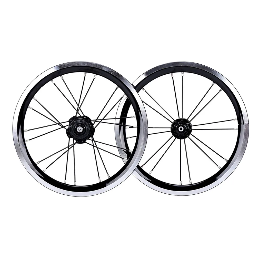 Litepro Folding Bicycle 14Inch 74 85MM Single External 3 Speed Wheelset Bicycle Disc V Brake Rims 20MM Alloy Wheels