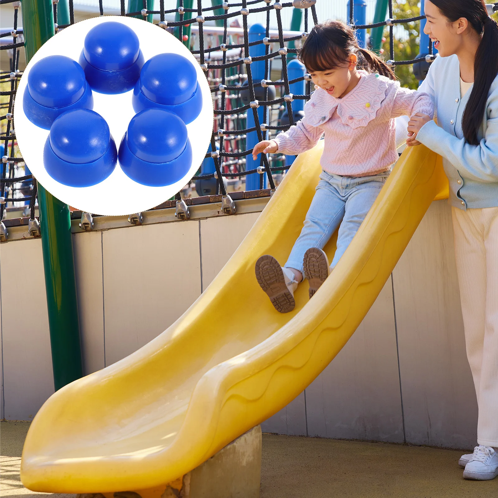 

10Pcs Playground Safety Nut Covers Vibrant Colors Easy to Clean Bolt Protectors for Kids Play Areas Slide Bolt Covers