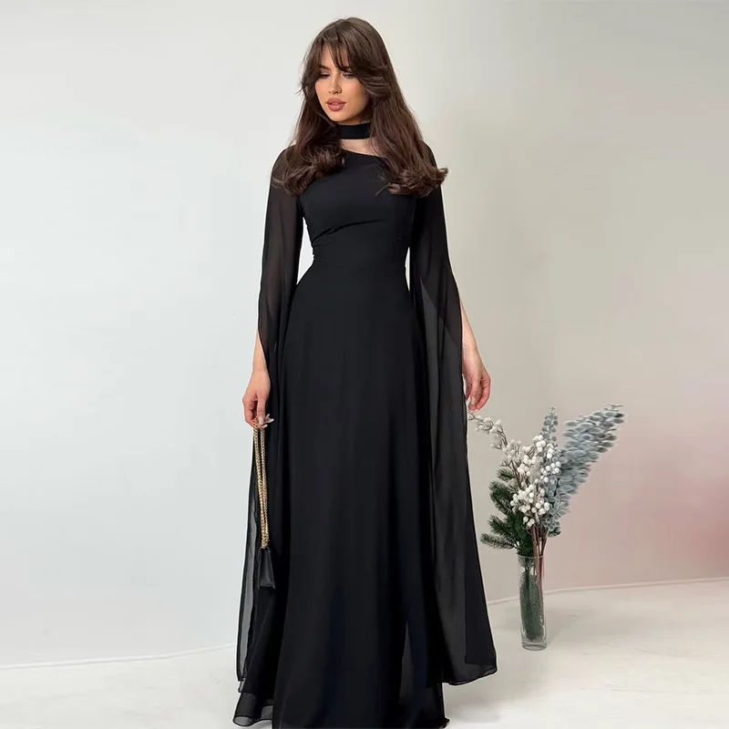 Party Dresses Women Long Dress Round Collar Solid Color Lace Up Tight Waist  A Line 2025 Female Vestidos Temperament Maxi Gown - AliExpress 200000345