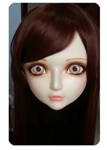 (DM017) Женщины/Девочка милая Смола полуголовы Kigurumi BJD Маска Косплей японское аниме Реалистичная искусственная кожа кроссдресс секс-кукла