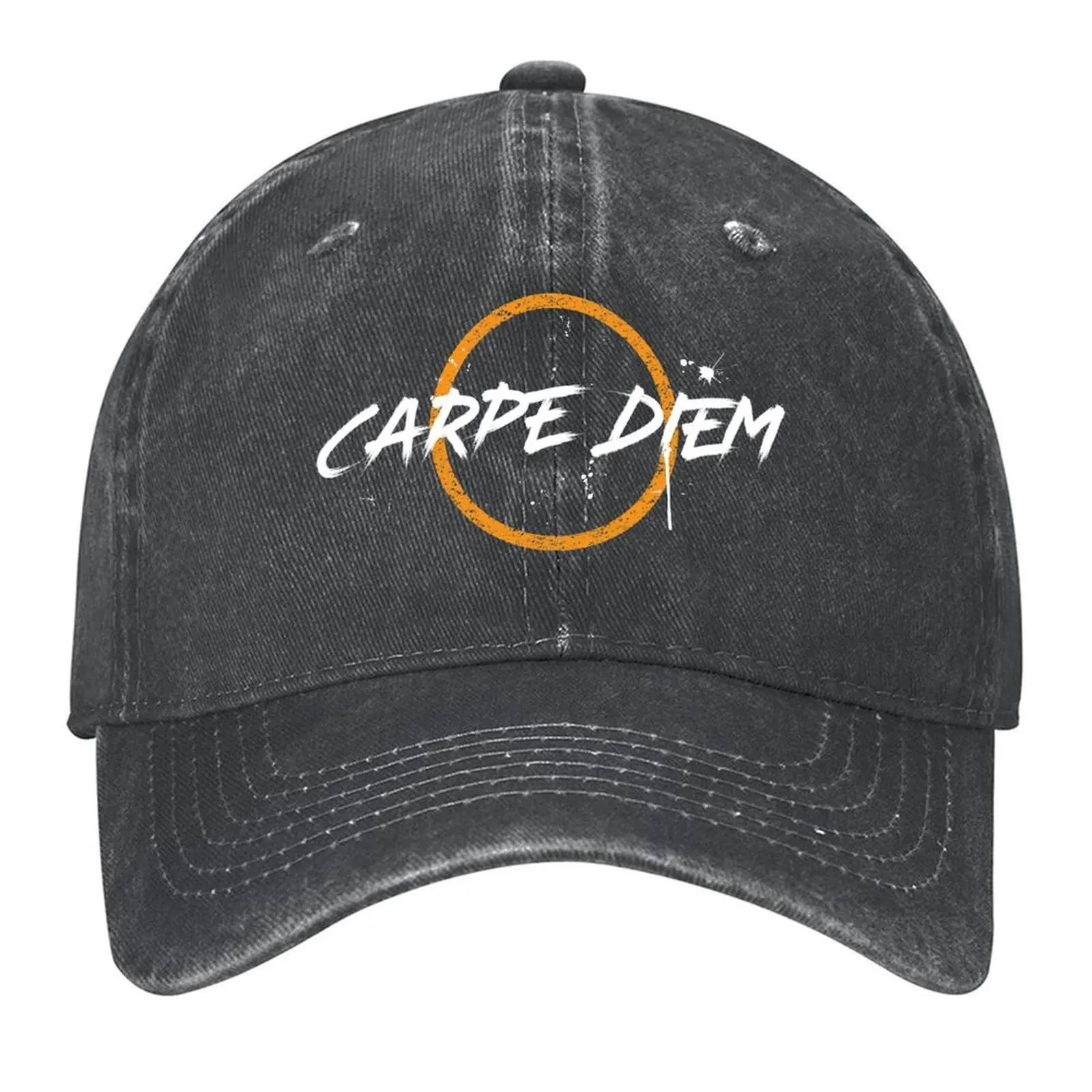 

Carpe Diem - Seize the Day (with paint splash) Baseball Cap Sports Cap hats for men Trucker Cap Women Hats Men's