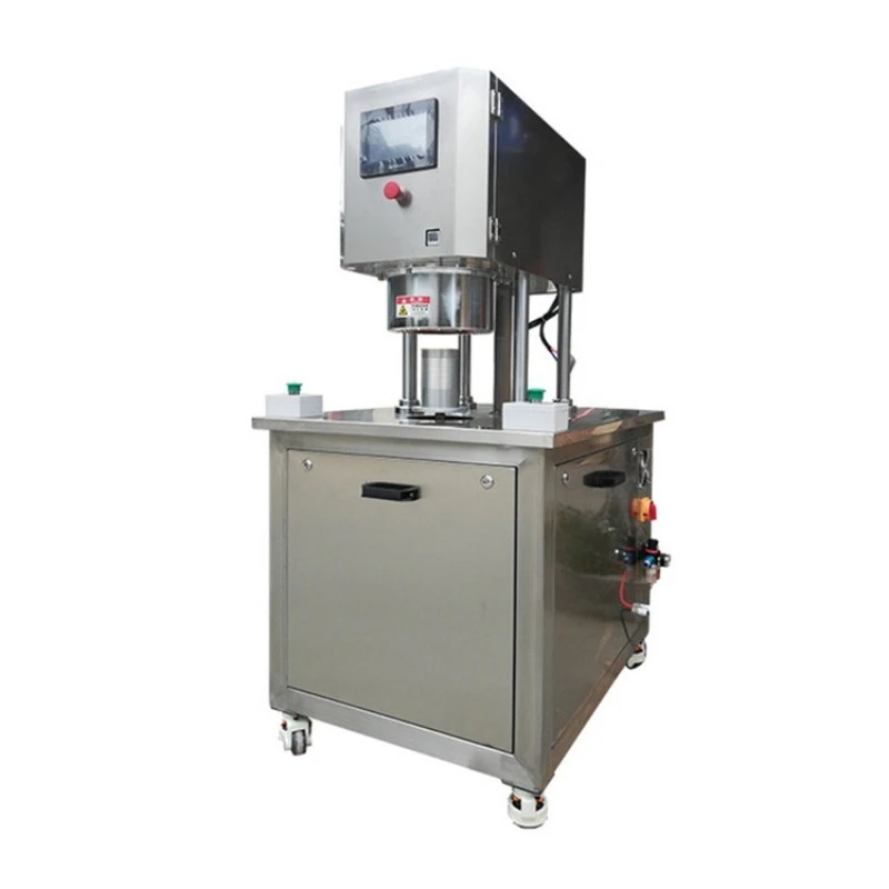 Nitrogen-filled fresh-keeping can sealing machine, vacuum nitrogen-filled can sealing machine semi-automatic