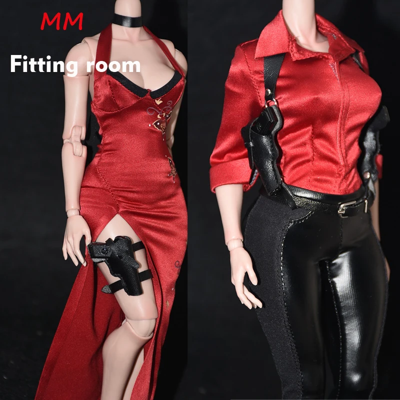 1/6 schaal vrouwelijke poppen kleding Koning Ada vrouwelijke soldaat pistool holster voor 12 ''TBLeague JIAOU POP action figure