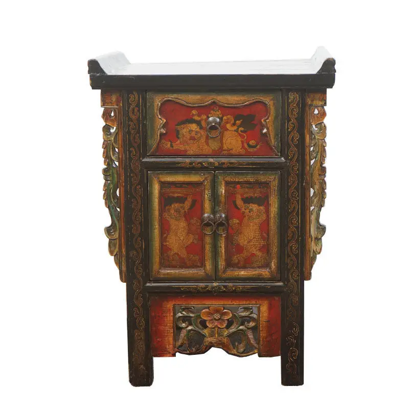 Folklore old objects old-fashioned porch cabinets small upturned cabinets old furniture nostalgic collectibles old antique decor
