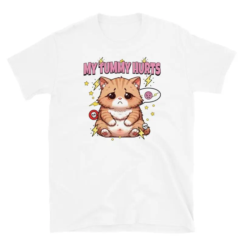 My Tummy Hurts But I'M Being Really Brave T Shirt Cute Cat