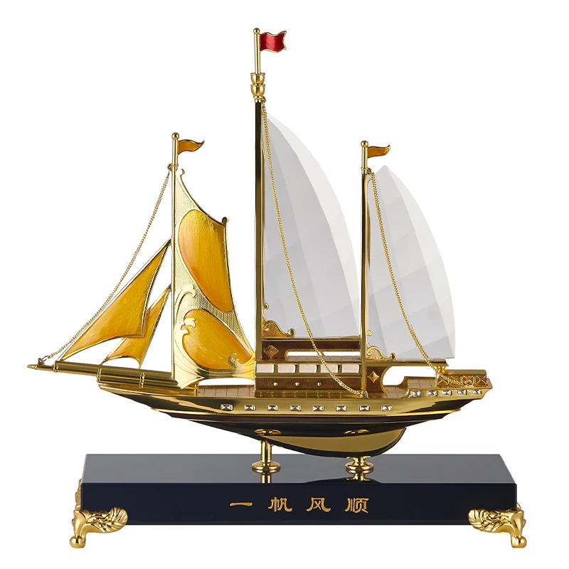 Smooth sailing, sailing decorations, boss leadership, high-end desktop office decorations, decorations, housewarming and opening