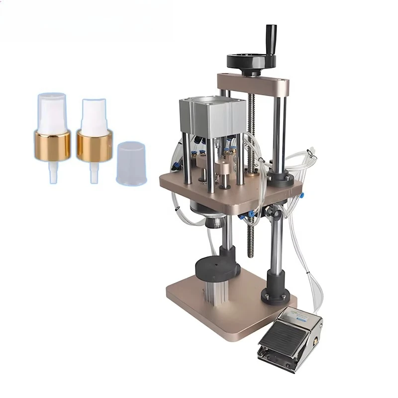 

Semi-automatic Pneumatic Aluminum Perfume Bottle Crimping Tool Vial Capping Machine