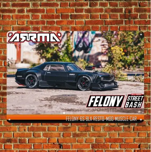 Metal Poster Rc Car Tin Sign Plaque Arrma Felony