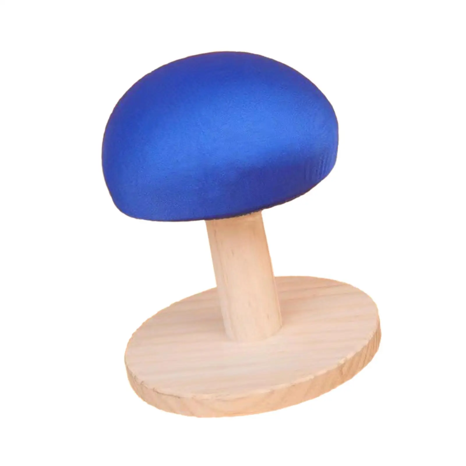 Round Ironing Stool Handheld Ironing Pad Thicken Pad Scorching Resistant Pressing Tool with Round Base for Bras Collars