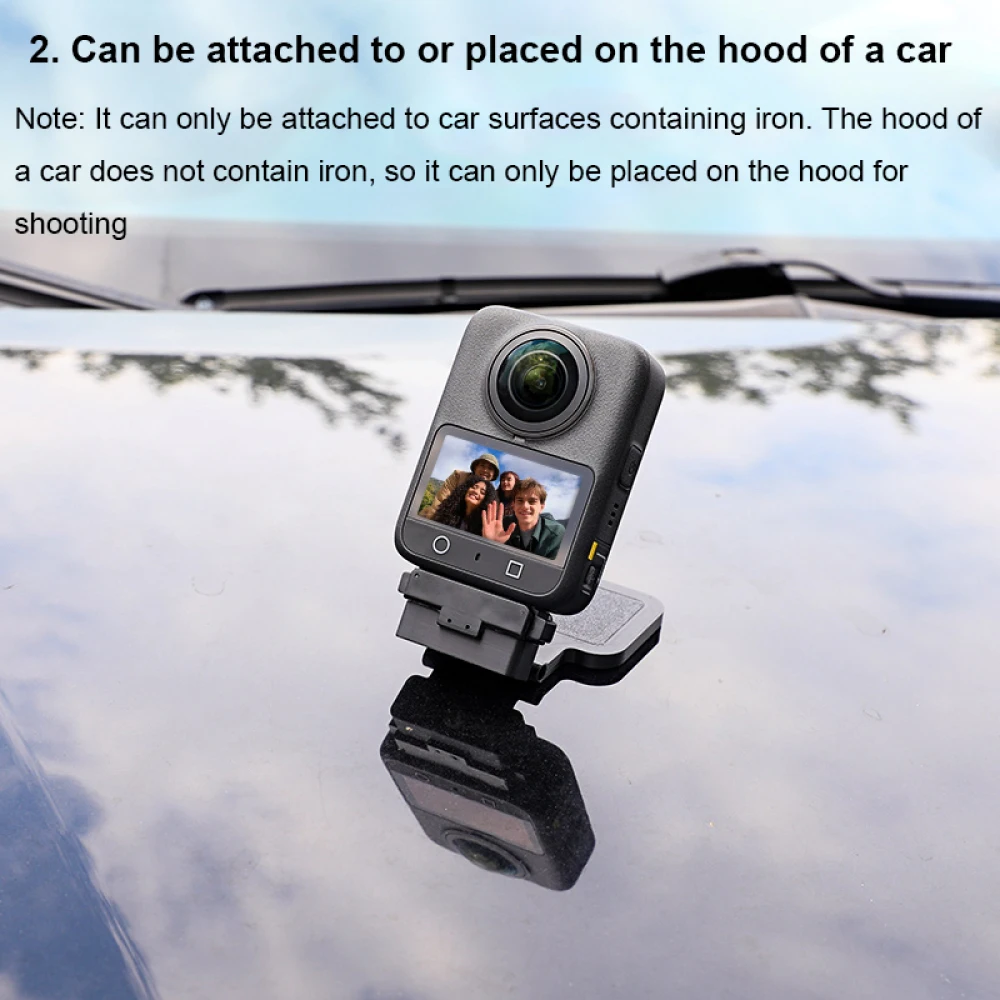 180 °   محول سريع التحرير بقوس مغناطيسي قابل للتعديل لقاعدة حامل سطح المكتب DJI OSMO 360