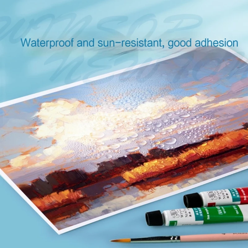 12-36 Colors Professional Acrylic Paints Set 10ml Art Painting Kit for Wood Ceramic Fabric Rock Glass Non Toxic Acrylic Paint