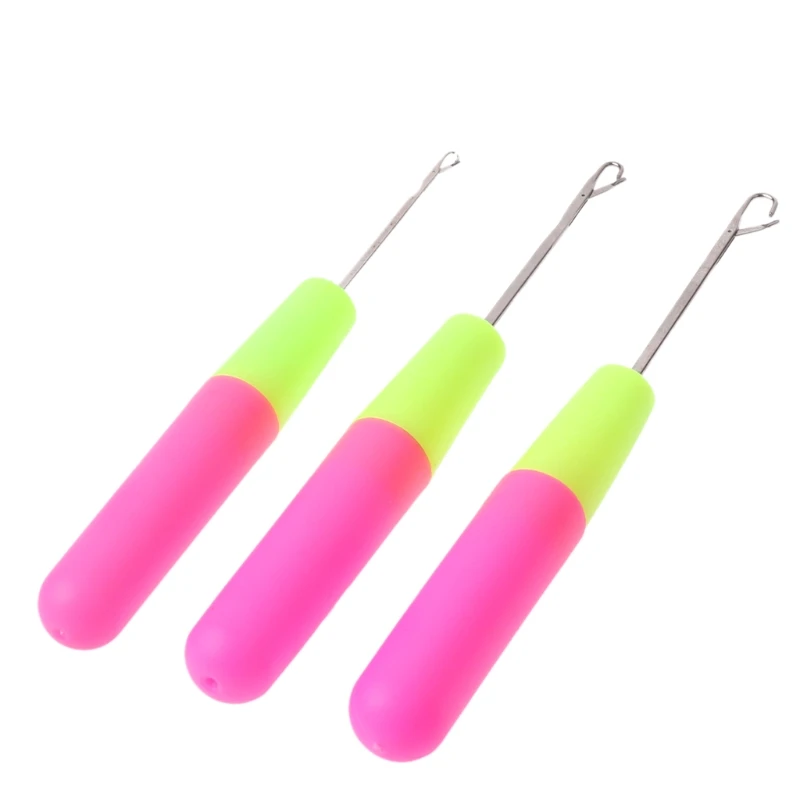 3PCS Crochet Hook for Latch Lock Needle Tool Rug Making Knitting Interlock DIY T B03E