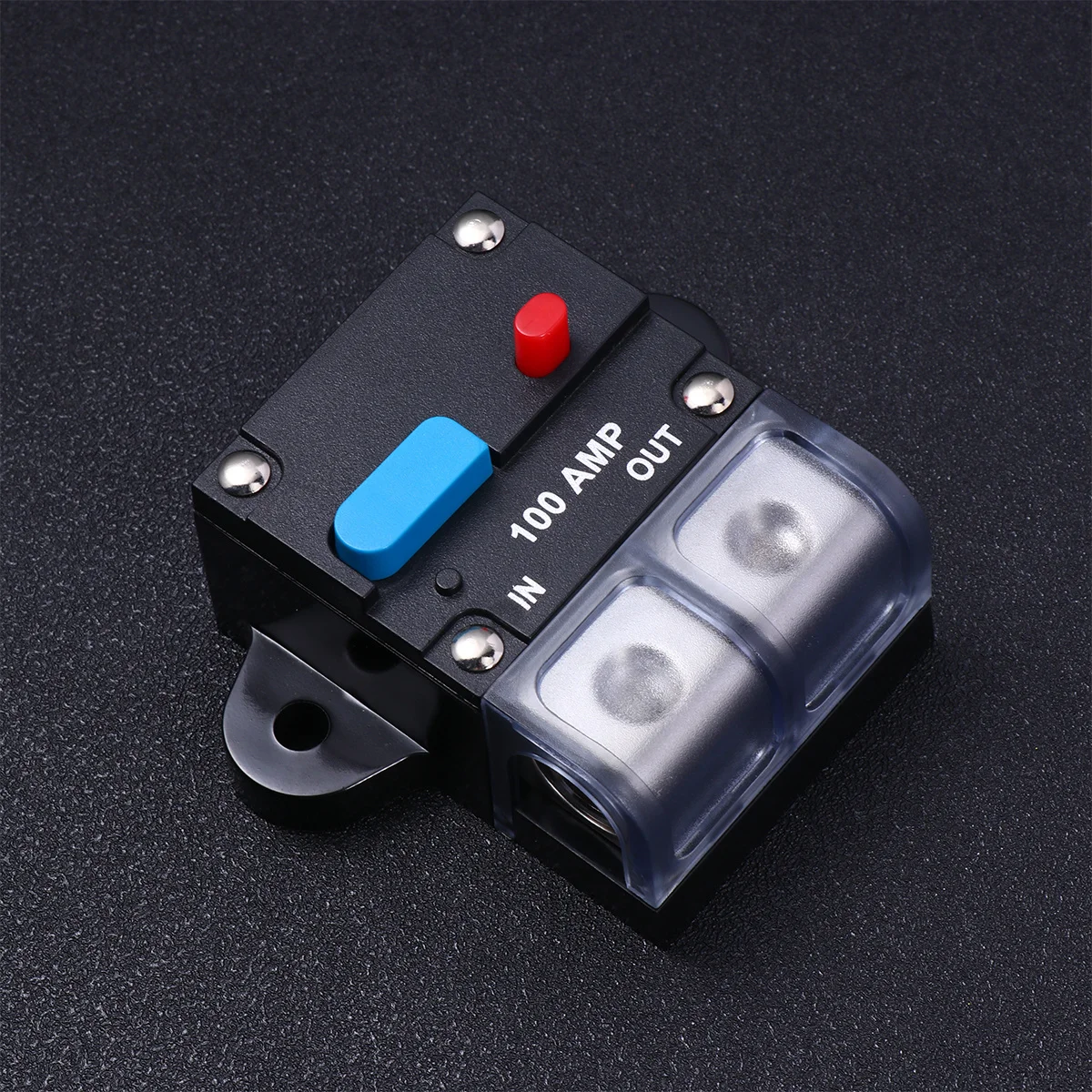 

100A Car Circuit Breaker Resettable Manual Reset Thermal Trip Protection Black High Current Fuse For Auto Winch Speaker Dual