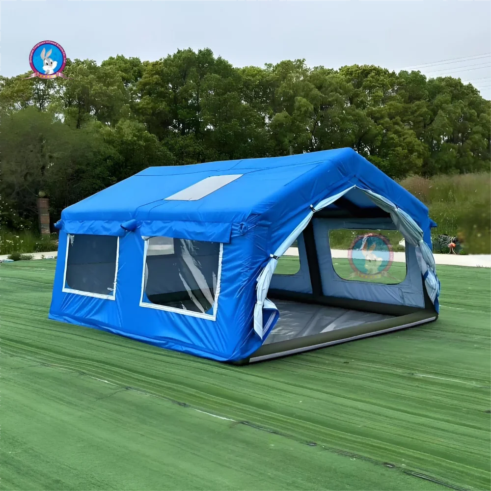 

Portable Inflatable Shelter Outdoor Tent with Windproof Ropes Oxford Fabric for Emergency Rescue Camping Tent