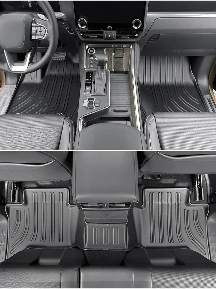 

For Toyota Prado LC250 2024 2025/Lexus GX550H Car Floor Mats Waterproof Anti-scratch Cargo Liner Seat Back Protector Pad