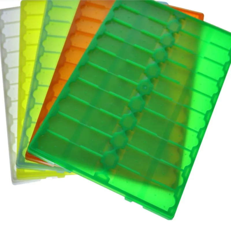 1pc HIPS resin Microscope Slides Drying Plate Plastic for 20 Slides Lab Supplies