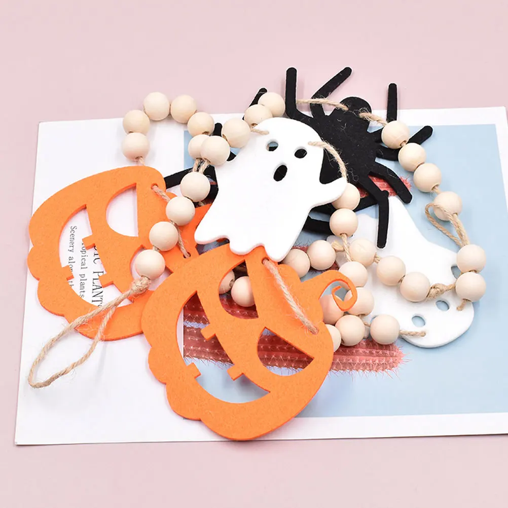 

Farmhouse Beaded Garland Tag Beads Halloween Outdoor DIY Accessories Decor