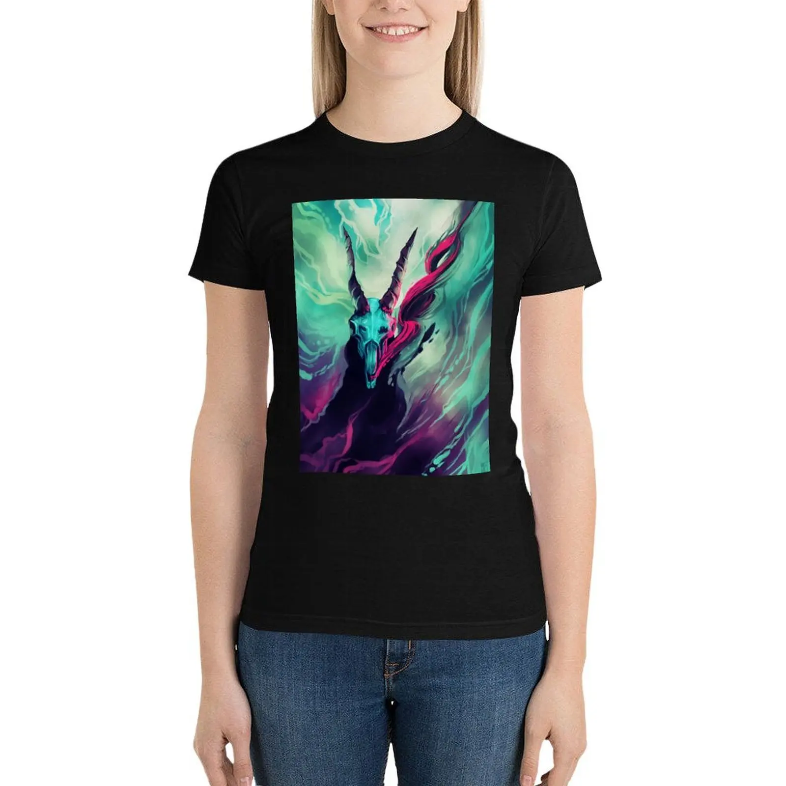 Dissolve T-Shirt Female clothing hippie clothes Womens graphic t shirts