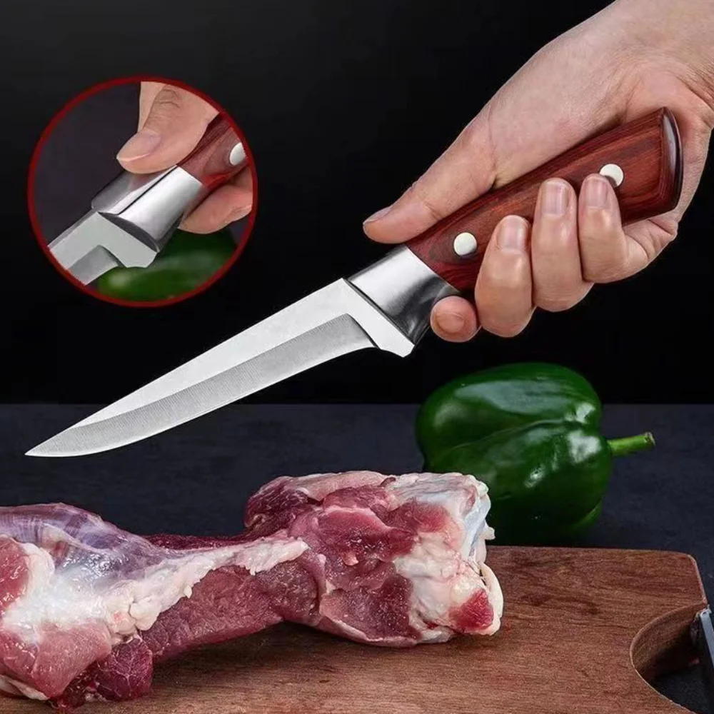 Kitchen Knife Boning Knife Hand Forged Fillet Knife Stainless Steel Bone Meat Fruit Vegetables Fish Chef Knife