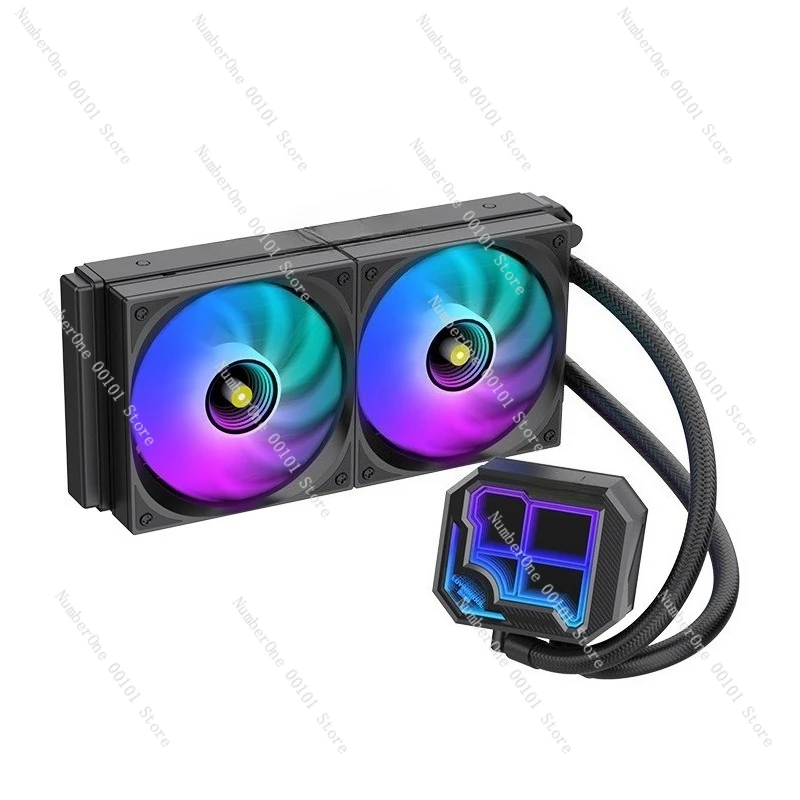 360 ARGB CPU 수냉 쿨러, 세그먼트 코드 화면 지능형 온도 표시 기능 탑재 썸네일 2