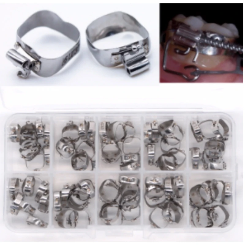 Orthodontic Molar Bands 0.022 1st Molar G Series Kola Bands Pre-Welded With Conv Roth Sgl Tubes 13#-22# 23#-32# Roth 40PCS