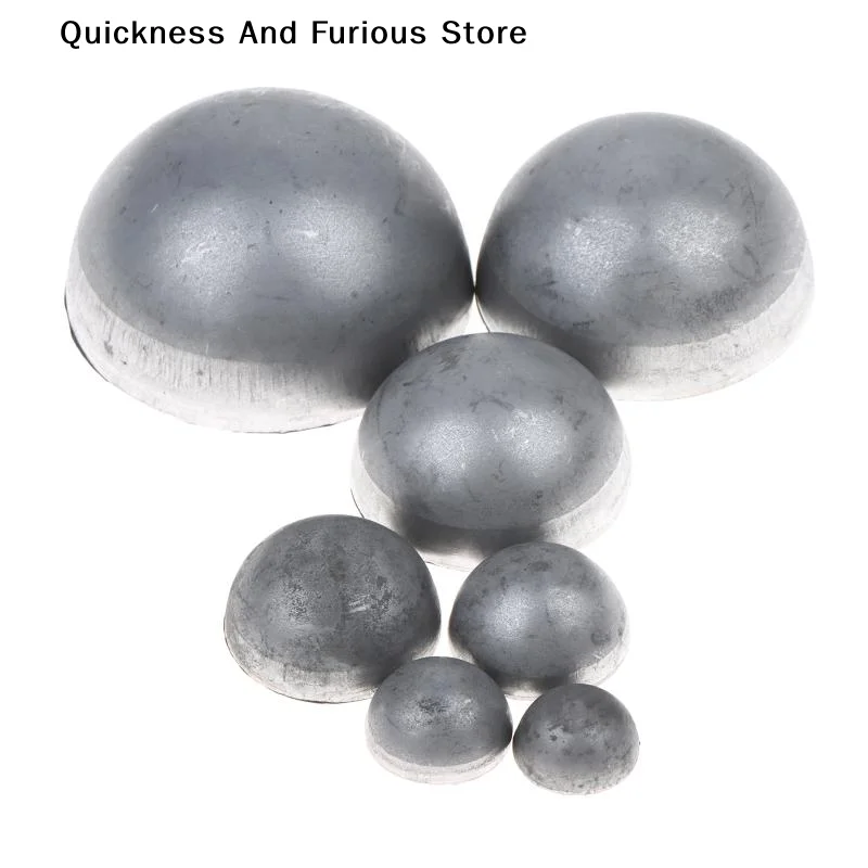 【TO】2Pcs Hollow Iron Cap Ball Hemispheres Welding Decor 17-60MM 1.5MM Thickness Iron Domes For Lighting/Fence/Art Crafts