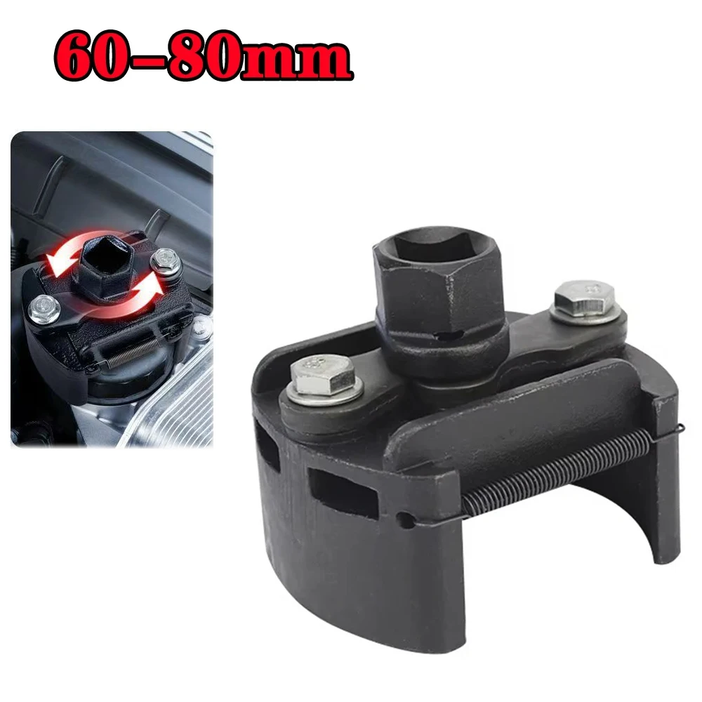 

Adjustable Two-Jaws Oil Filter Wrench Filter 60-80mm Filter Wrenches Remover Car Maintenance Tool for Changing Oil