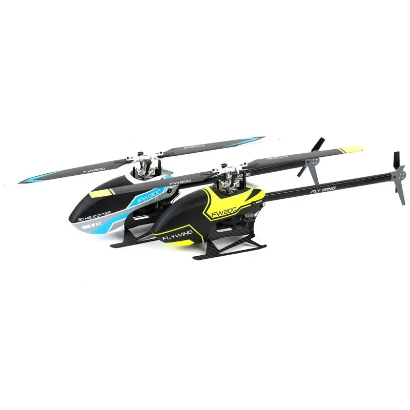 Fly Wing FW200 RC Helicopter H1 Flight Control Gyro Self-stabilizing 3D Stunt Brushless Full Metal RC Aerial Model Drone Gifts