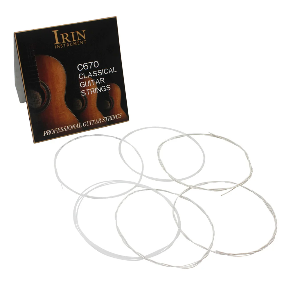 

1Set Folk Guitar String Set Metal Durable Replacement Acoustic Guitar Accessories Clear Resonance Professional Use