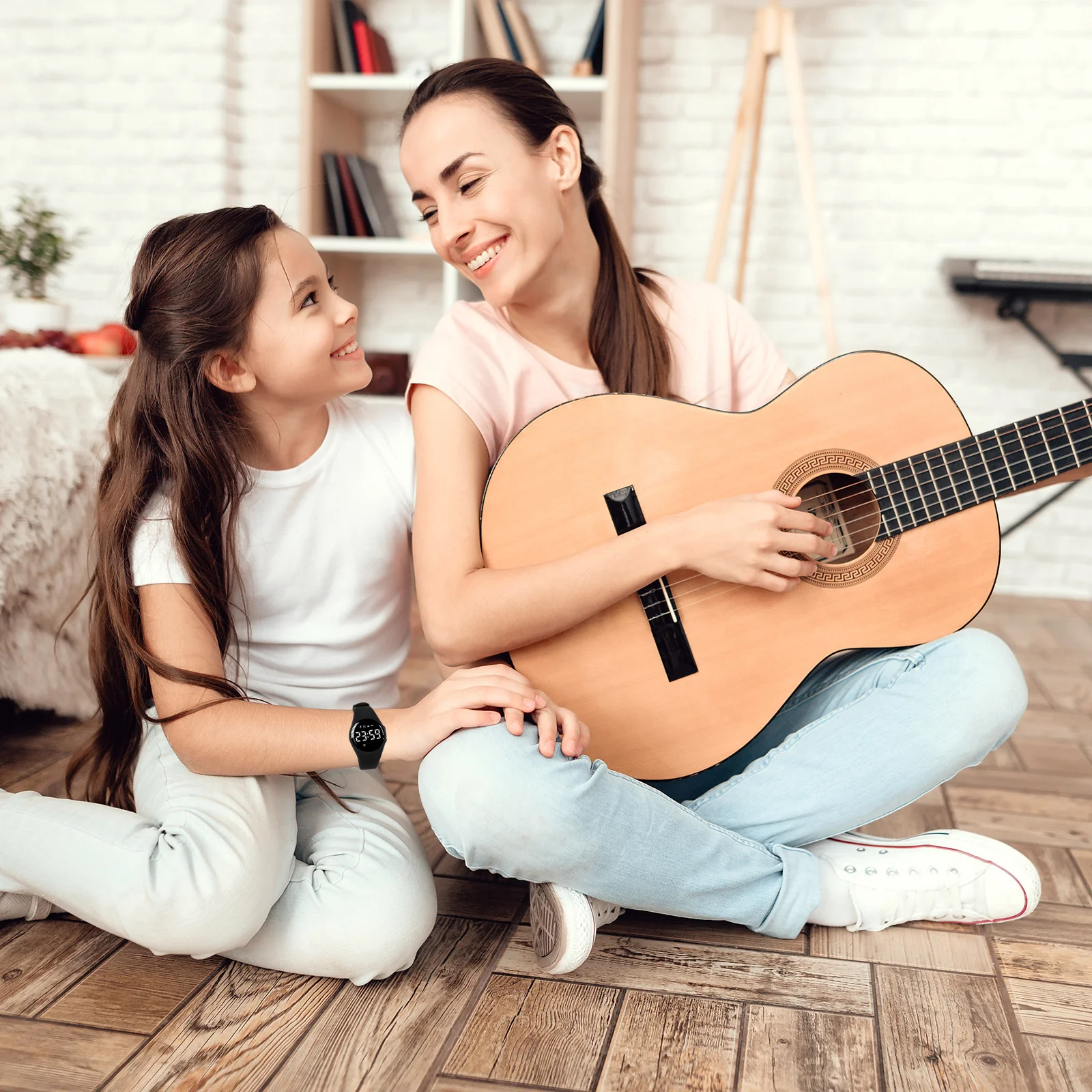 1 قطعة ساعة رياضية مقاومة للماء سيليكون سوار رياضي ذكي مراقبة الصحة متعددة وضع عداد الخطوات مريح