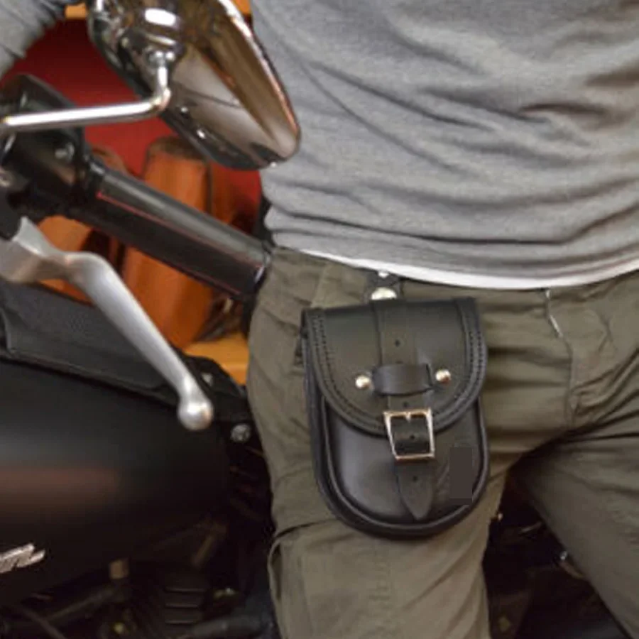 Motorcycle Detachable Leather Fuel Tank Bag  For Harley Davidson 883 1200 XL Sportster New