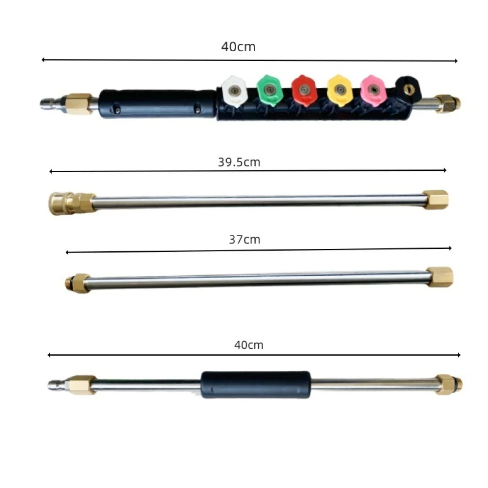 Premium Pressure Washer Extension Wand Stainless Steel Spray Pipe 1 4 Inch Fitting For Roof Gutter Driveway Car Wash