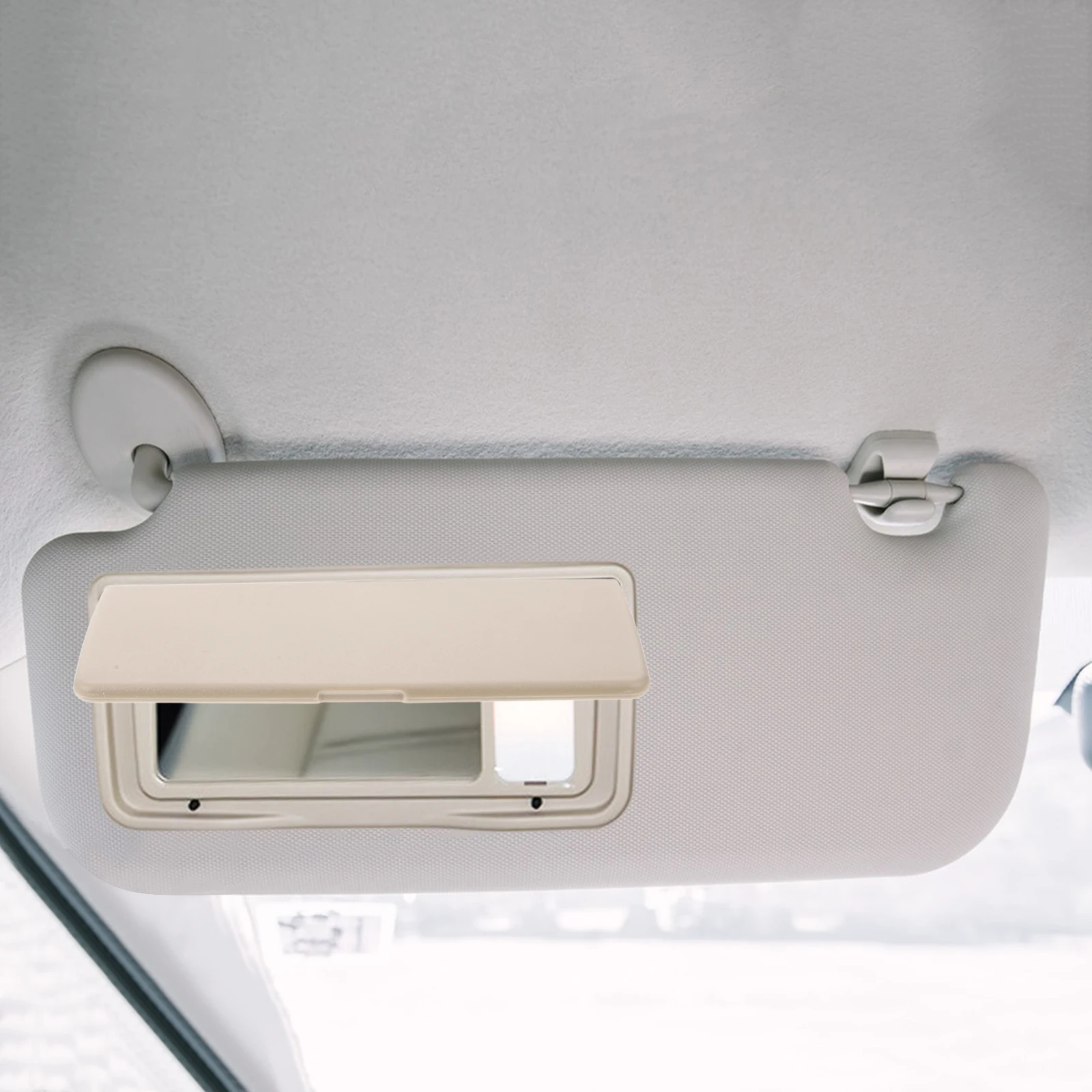 

Visor Mirror Cover Vanity Makeup PVC Shade Driver Passenger Side Auto Accessory Vehicle Interior Decor