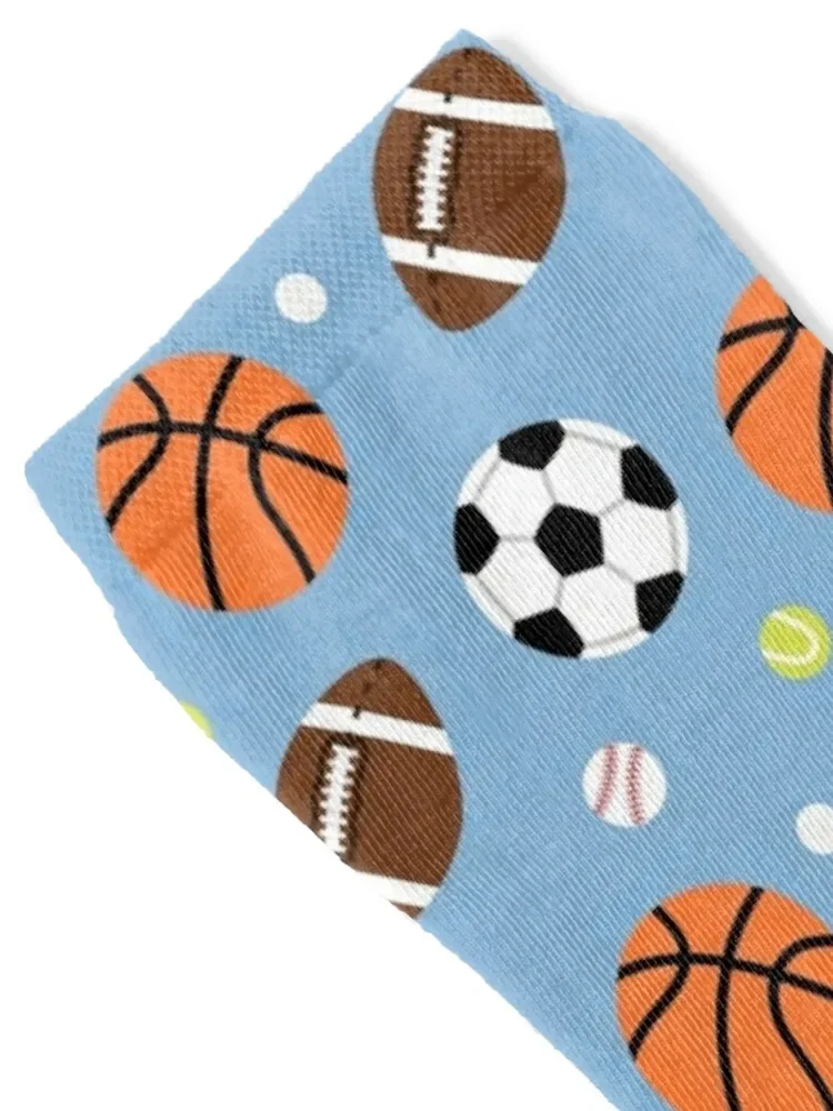 Sport Balls Pattern Socks set funny gift cute halloween Boy Socks Women's